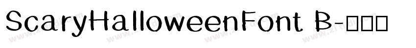 ScaryHalloweenFont B字体转换